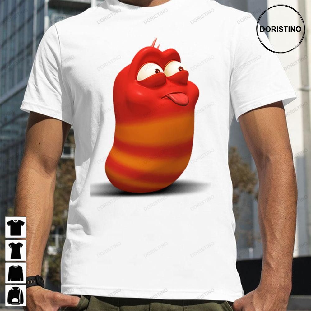 Ble Red Larva Cartoon Awesome Shirts